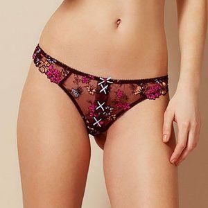 Agent Provocateur BLUEBELLE Thong NWT Burgundy